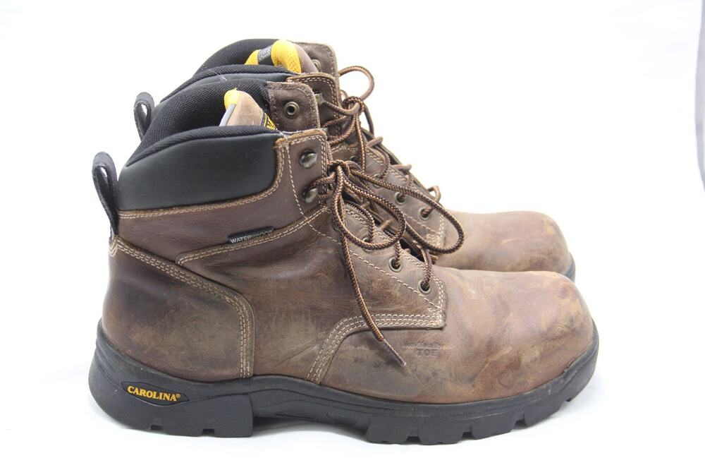Carolina Logger Boots Mens Size 12D Brown Leather Steel Toe Work Safety CA3536